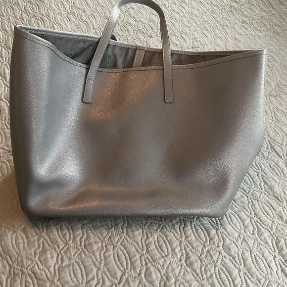 Kurt Geiger Richmond Shopper Gray Leather Tote Bag - Picture 5 of 9